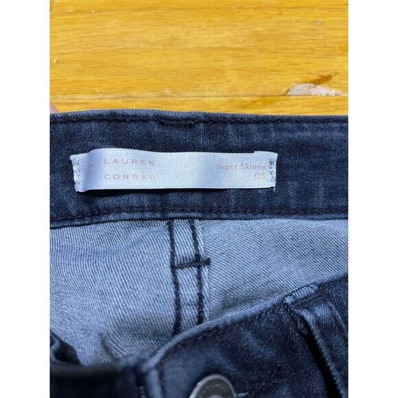 Lauren Conrad Jeans Womens Size 0S Blue Super Skinny Mid Rise Denim Everyday - Picture 3 of 7